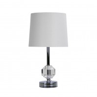 Oriel Lighting-MAYA.2 - Crystal and Chrome Complete Table Lamp